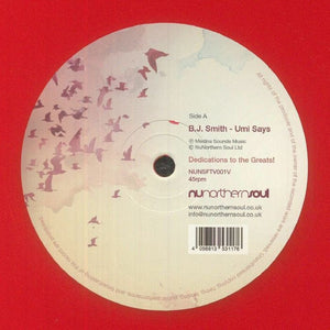 BJ Smith - Umi Says b/w Runnin (Red Color) (2024 Repress) Vinyl 12"_4056813531176_GOOD TASTE Records