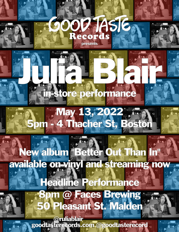 Julia Blair in-store performance at GOOD TASTE Records May 13, 2022 - GOOD TASTE Records