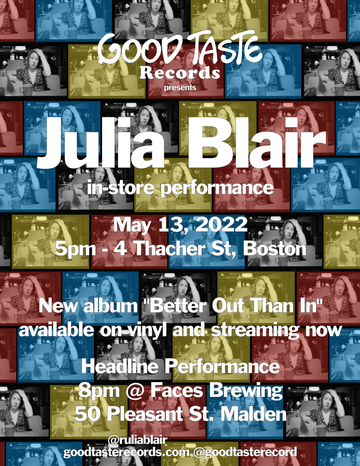 Julia Blair in-store performance at GOOD TASTE Records May 13, 2022 - GOOD TASTE Records