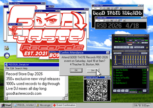 Record Store Day 2026 Event Details - GOOD TASTE Records