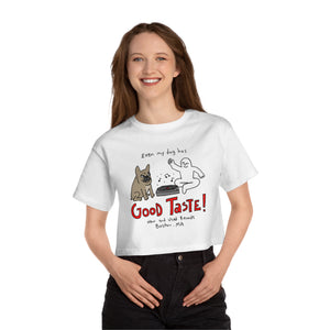 Dog TASTE Women's Cropped T-Shirt