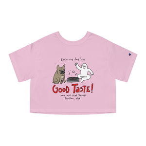 Dog TASTE Women's Cropped T-Shirt