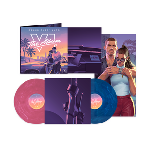 Grand Theft Auto VI: The Album (Indie Exclusive Marble Pink/Blue Splatter Colored Vinyl 2LP)