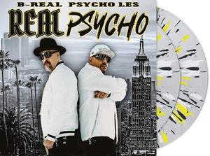 B - Real & Psycho Les - Real Psycho (Deluxe Limited Edition) (Clear/Black/Yellow/White Splatter Color) Vinyl LP_GOOD TASTE Records