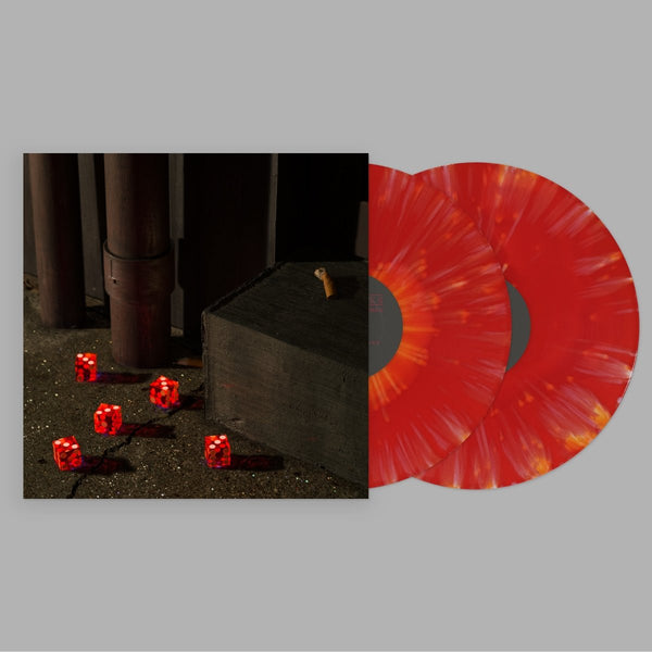 Bright Eyes - Five Dice, All Threes (Red & Orange Splatter Color) Vinyl LP_656605163635_GOOD TASTE Records