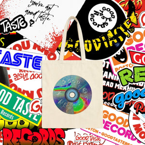 CD Burning Party Canvas Tote_GOOD TASTE Records