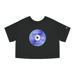 CD Burning Party Women's Cropped T-Shirt_GOOD TASTE Records