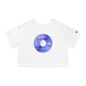 CD Burning Party Women's Cropped T-Shirt_GOOD TASTE Records
