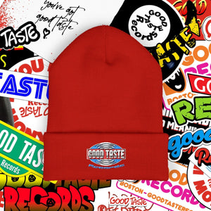 EMBLEM Embroidered Beanie_GOOD TASTE Records