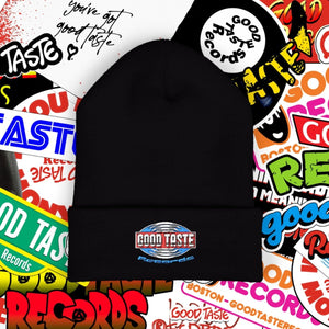 EMBLEM Embroidered Beanie_GOOD TASTE Records