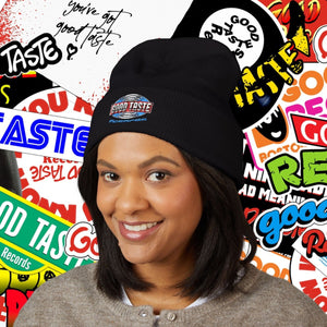 EMBLEM Embroidered Beanie_GOOD TASTE Records
