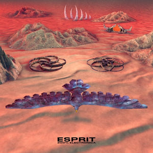 ESPRIT 空想 - 200% Electronica (Yellow Orange Purple Black Swirl Color) Vinyl LP_GOOD TASTE Records