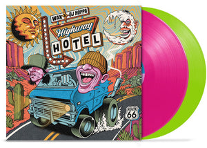 Wax & DJ Hoppa - Highway Hotel (Pink & Green Color) Vinyl LP