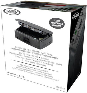 Jensen SCR - 75 - HP Portable Cassette Player_GOOD TASTE Records