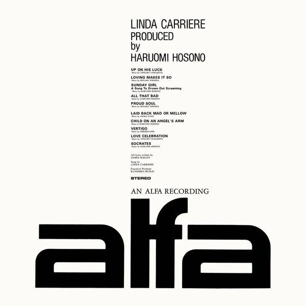 Linda Carriere - Linda Carriere (produced by Haruomi Hosono) VInyl LP_4547366676167_GOOD TASTE Records