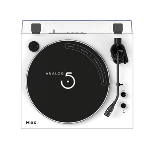 Mixx Analog 5 - Stereo Vinyl Turntable (White Color)_GOOD TASTE Records