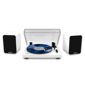 Mixx Analog 5 - Vinyl Record Player + Speakers (White Color)_GOOD TASTE Records