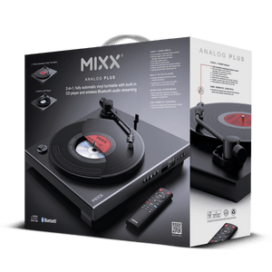 Mixx Analog Plus - Vinyl+CD Player (Black Color)_GOOD TASTE Records