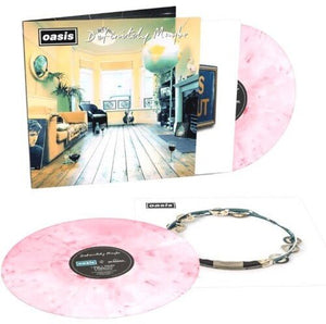 Oasis - Definitely Maybe (30th Anniversary Strawberries & Cream Color) Vinyl LP_GOOD TASTE Records