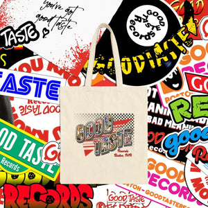 POSTCARDCanvas Tote_0101011406_GOOD TASTE Records