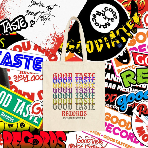 TASTE the Rainbow Canvas Tote_0101011085_GOOD TASTE Records