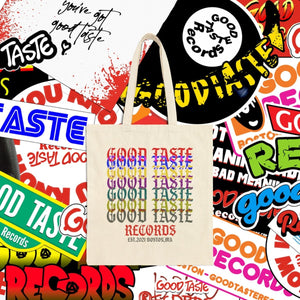 TASTE the Rainbow Canvas Tote_GOOD TASTE Records
