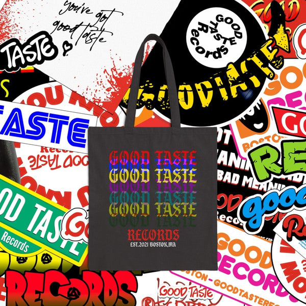 TASTE the Rainbow Canvas Tote__GOOD TASTE Records