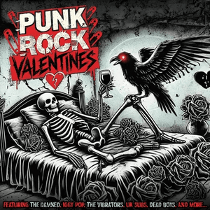Various - Punk Rock Valentines (Limited Edition Red Marble Color) Vinyl LP_GOOD TASTE Records