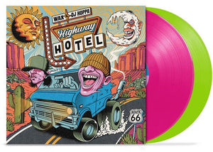 Wax & DJ Hoppa - Highway Hotel (Pink & Green Color) Vinyl LP_GOOD TASTE Records