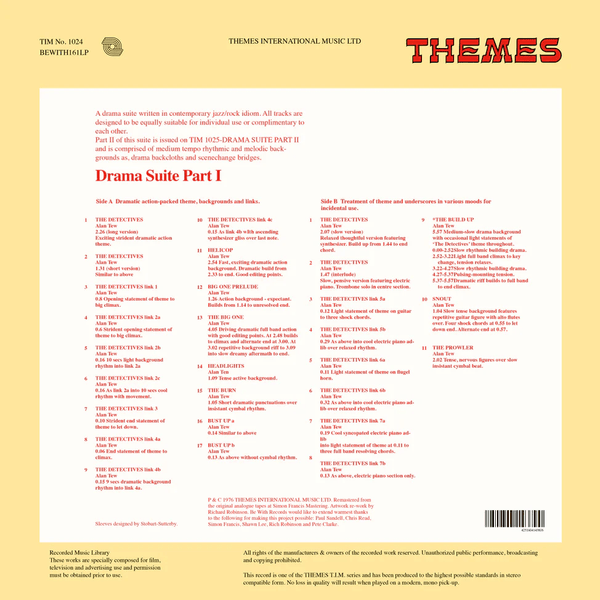 Alan Tew - Drama Suite Part I/1 Vinyl LP_4251804143806_GOOD TASTE Records