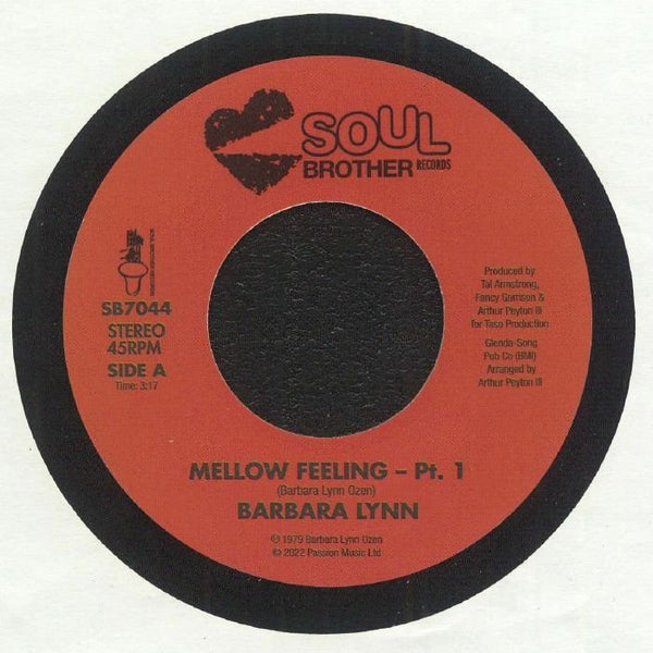 Barbara Lynn - Mellow Feeling 7" Vinyl_SB7044 7_GOOD TASTE Records