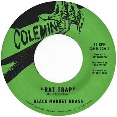Black Market Brass - Rat Trap b/w Chop Bop (Purple Swirl) Vinyl 7"_674862660520_GOOD TASTE Records