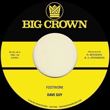 Dave Guy - Footwork b/w Morning Glory Vinyl 7"_349223014013_GOOD TASTE Records