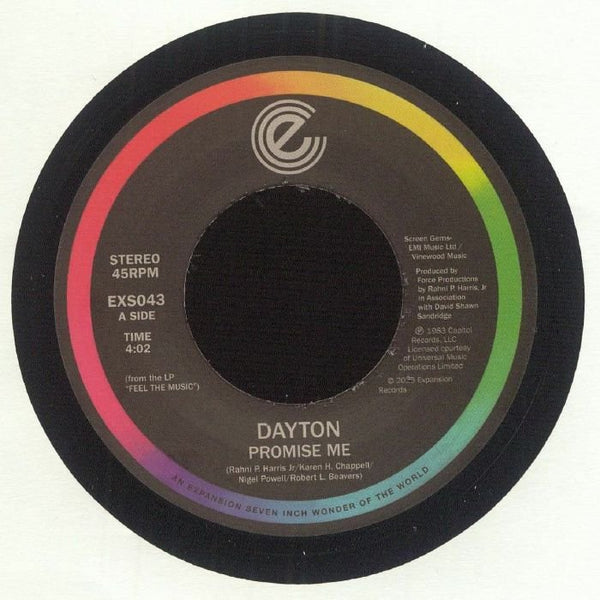Dayton - Promise Me b/w Eyes On You Vinyl 7"_EXS043 7_GOOD TASTE Records