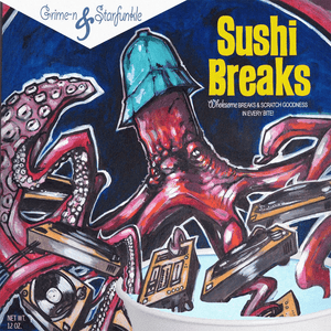 Grime - n & Starfunkle - Sushi Breaks (White Color) Vinyl 7"_GOOD TASTE Records