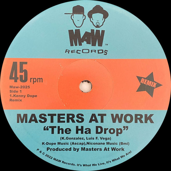 Masters At Work - The Ha Drop Vinyl 12"_MAW-2025 9_GOOD TASTE Records