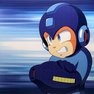 Mega Man Selections: Super Smash Bros. Ultimate (Light & Dark Blue Swirl Color) Vinyl LP_MMSSBSWI_GOOD TASTE Records