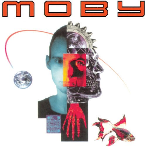 Moby - Moby (self-titled) (Black/White/Blue Marbled Color) Vinyl LP_5060236636720_GOOD TASTE Records