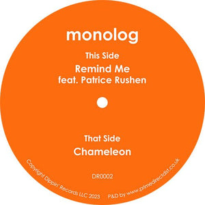 Monolog - Remind Me b/w Chamelon Vinyl 7"_899123048095_GOOD TASTE Records