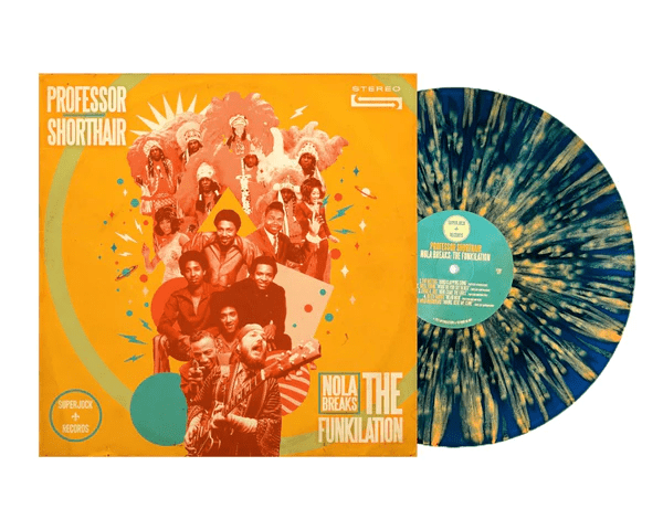 Professor Shorthair - NOLA Breaks: The Funkilation (Blue & Orange Splatter Color) Vinyl LP_720260166307_GOOD TASTE Records