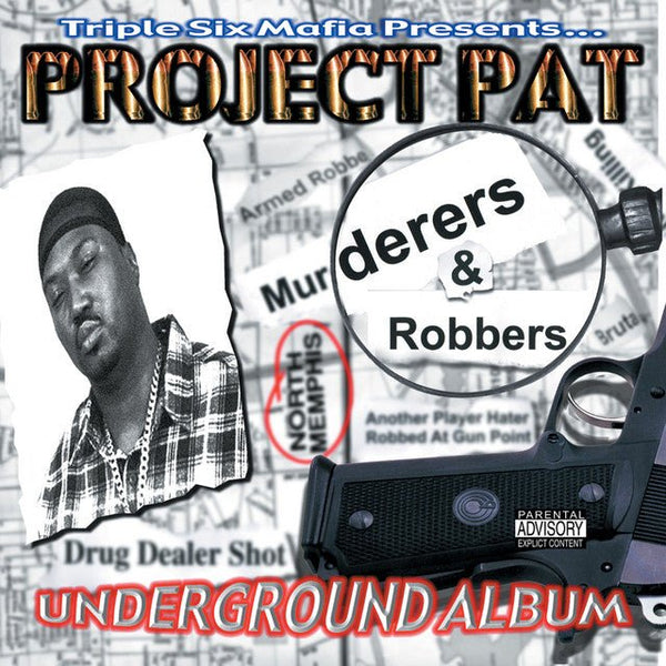 Project Pat - Murderers & Robbers (Translucent Black Ice Color) Vinyl LP_097037999612_GOOD TASTE Records