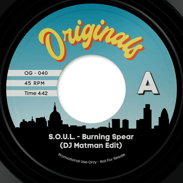 S.O.U.L. b/w Pete Rock & CL Smooth - Burning Spear (DJ Matman edit) b/w Go With The Flow Vinyl 7"_604565540898_GOOD TASTE Records