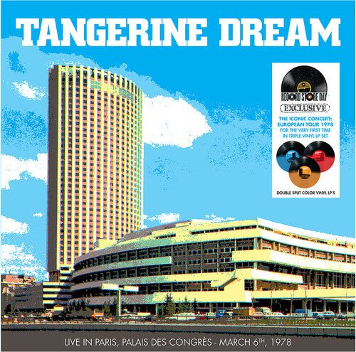 TANGERINE DREAM - LIVE IN PARIS, PALAIS DES CONGRES (HALF BLUE, RED, ORANGE VINYL/2LP) (RSD) Vinyl LP_3700477835460_GOOD TASTE Records
