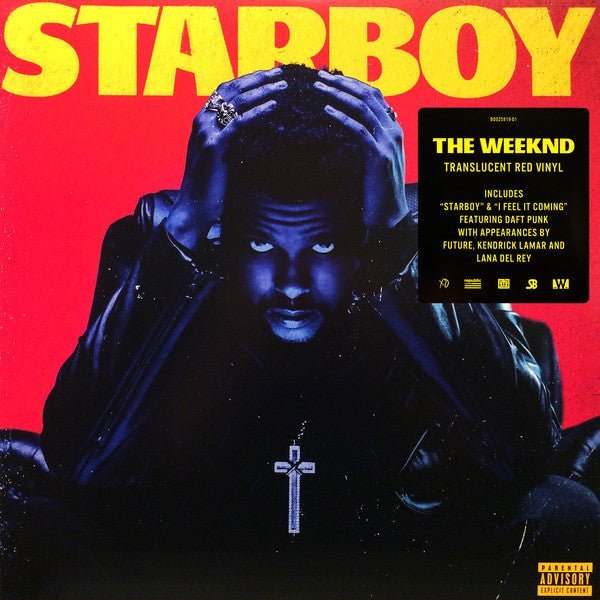 The Weeknd - Starboy (Translucent Red Color) Vinyl LP_602557227512_GOOD TASTE Records