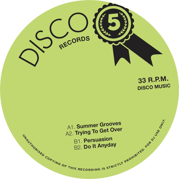 Various - DISCO5 Vinyl 12"_DISCO5 9_GOOD TASTE Records